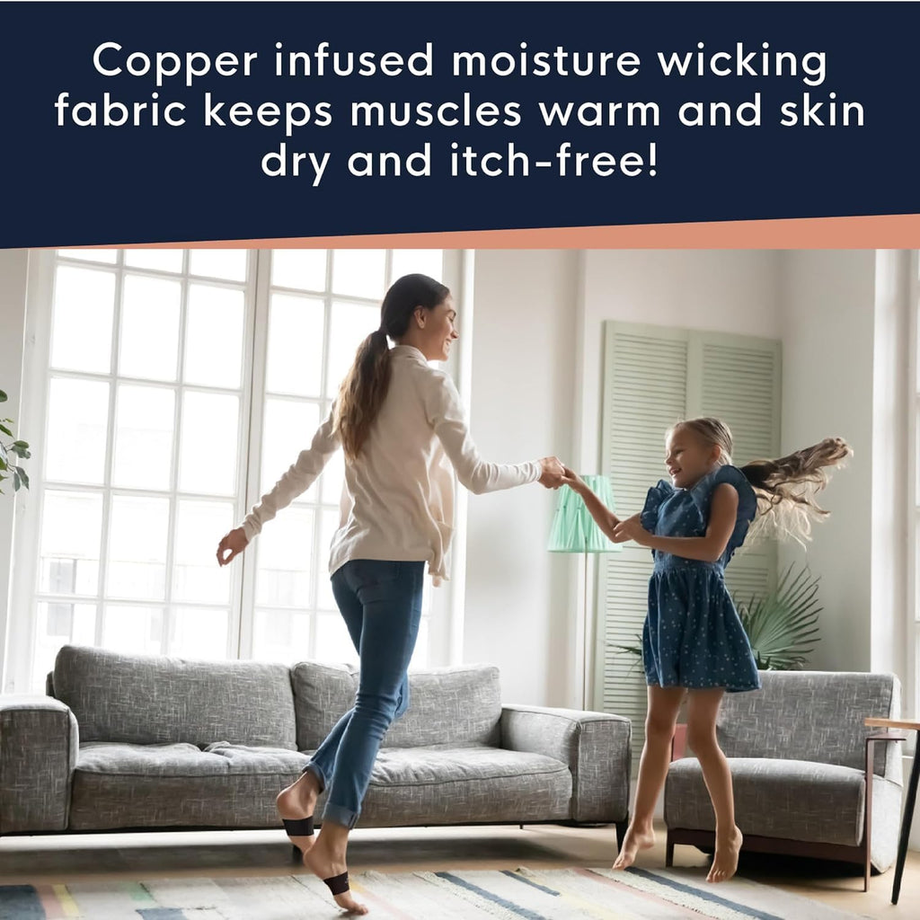 Copper Compression Arch Support Sleeves. Targeted Compression for Plantar Fasciitis Symptoms, Pain, Flat Feet & High Arches. Breathable Support for Men & Women - Nude