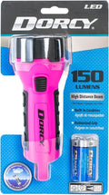 Dorcy 55 Lumen LED Flashlight - Water Resistant & Floating Design | Pink with Carabineer Clip