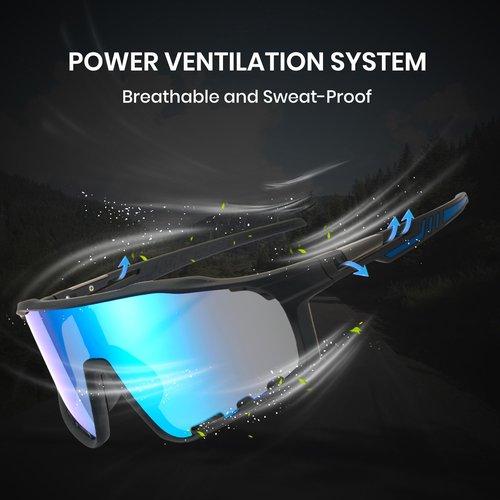 Cyxus Snow Shoveling Goggles for Men, Polarized Anti-Fog Windproof UV400 Protection Winter Gear Work P1570