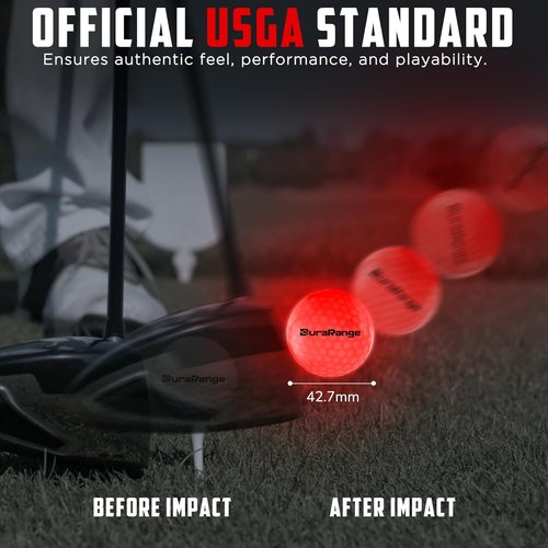 DURARANGE Glow in The Dark Golf Balls - Ultra Bright LED Night Golf Balls | Perfect Gift for Men and Women