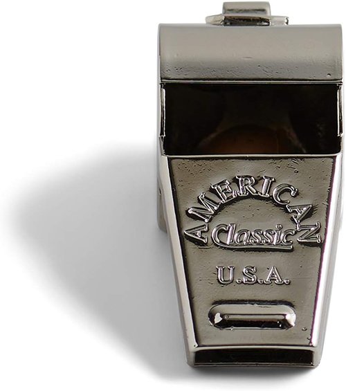 American Whistle Corporation Classic Brass Whistle - 126 dB Sound with Paracord Lanyard | Made in USA