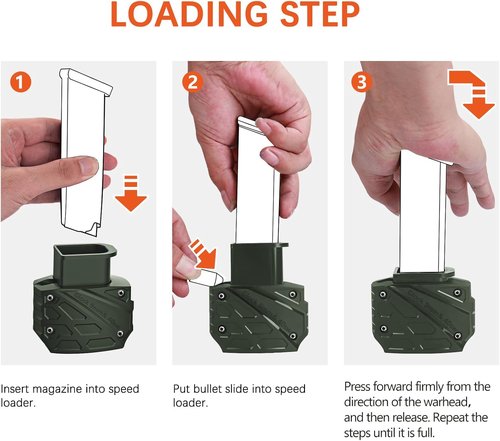 Ludex Speed Loader for Glock 9mm/.40 - Compatible with Glock Models 17-47 | Efficient Loading Solution
