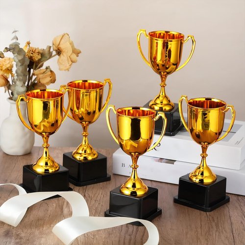 Ecation 18 Pcs Gold Trophy Awards - 7 Inch Appreciation Gifts for Teachers, Nurses & Volunteers
