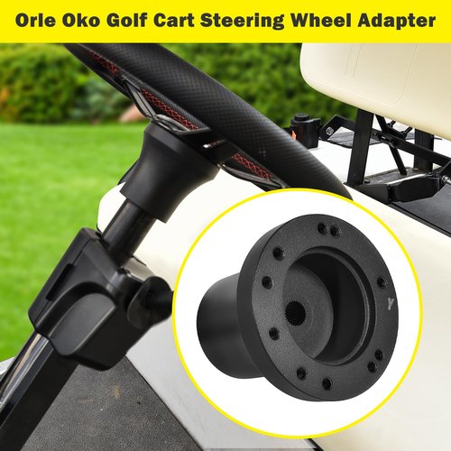 Orle Oko Golf Cart Steering Wheel Adapter, Steering Wheel Adapter Hub For Yamaha Golf Cart