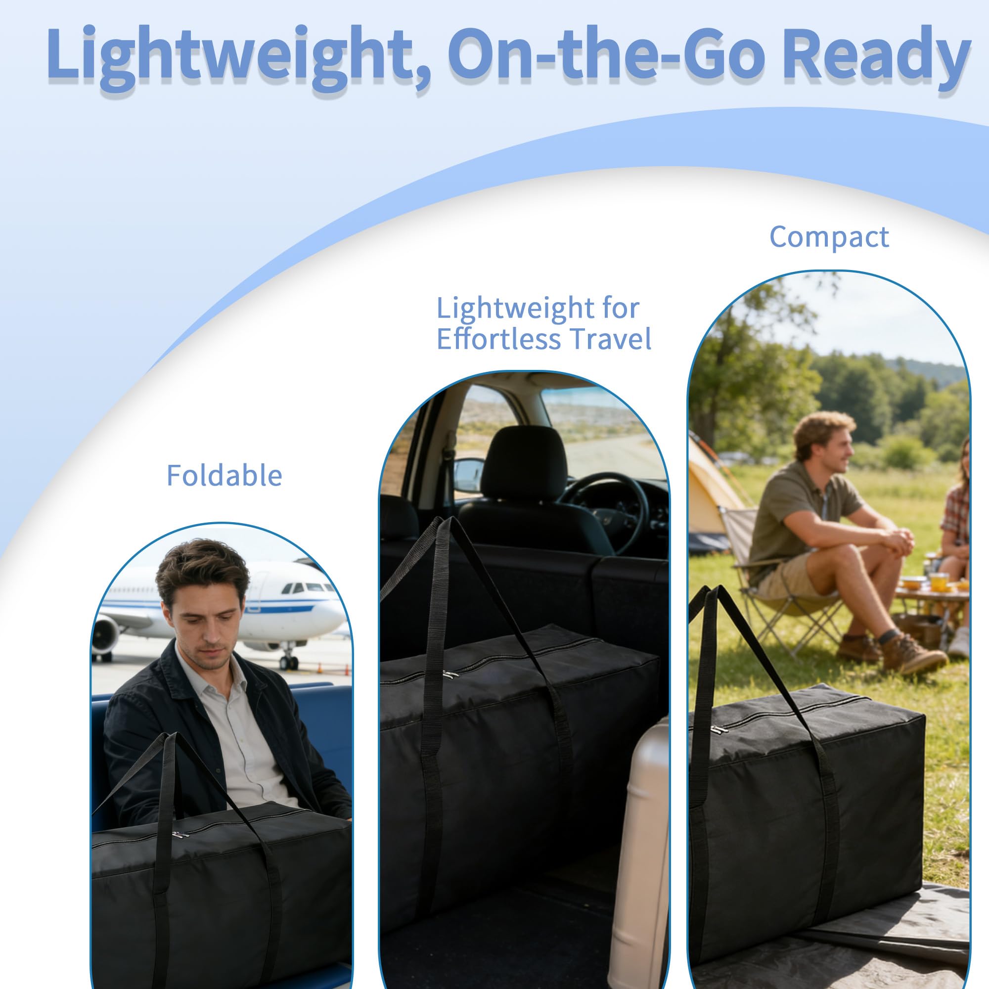Carrying Bag Compatible with Graco Pack n Play, Foldable Nylon Replacement Travel Carrying Case, Lightweight Waterproof Storage Bag for Airplane Train Travel