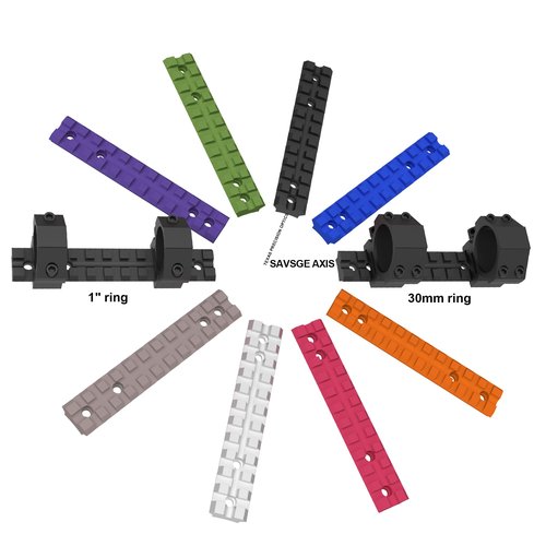 Eastern Tactical Supply Savage Axis/Edge/Savage axis II/Savage axis xp for Picatinny Rail Mount (Rail+1" Scope Rings)