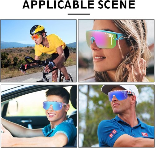 Nobleboy Polarized Sports Sunglasses - UV400 Protection for Men & Women | Ideal for Running & Cycling