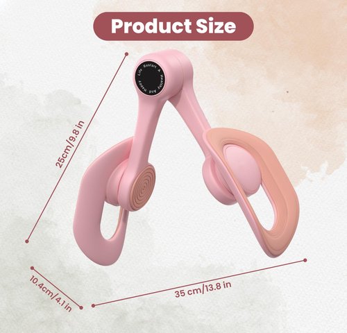 Thigh Master Trainer with 16 LBS Resistance, 360° Adjustable Rotation Kegel Exerciser for Women, Compact Fit Abductor Trimmer Inner Thigh, Wonder Fat Reducer Hip Stretcher for Strength & Body Shaping