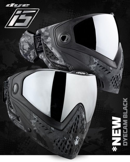 Maddog Dye i5 Thermal Anti-Fog Paintball Mask - Safety Certified Goggle System with Microfiber Bag
