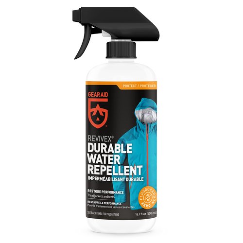 GEAR AID Revivex Down Care Kit for Jackets, Vests, Blankets, and Sleeping Bags, with Down Cleaner to Restore Loft, Water Repellent and Tenacious Tape Mini Repair Patches to Fix Holes