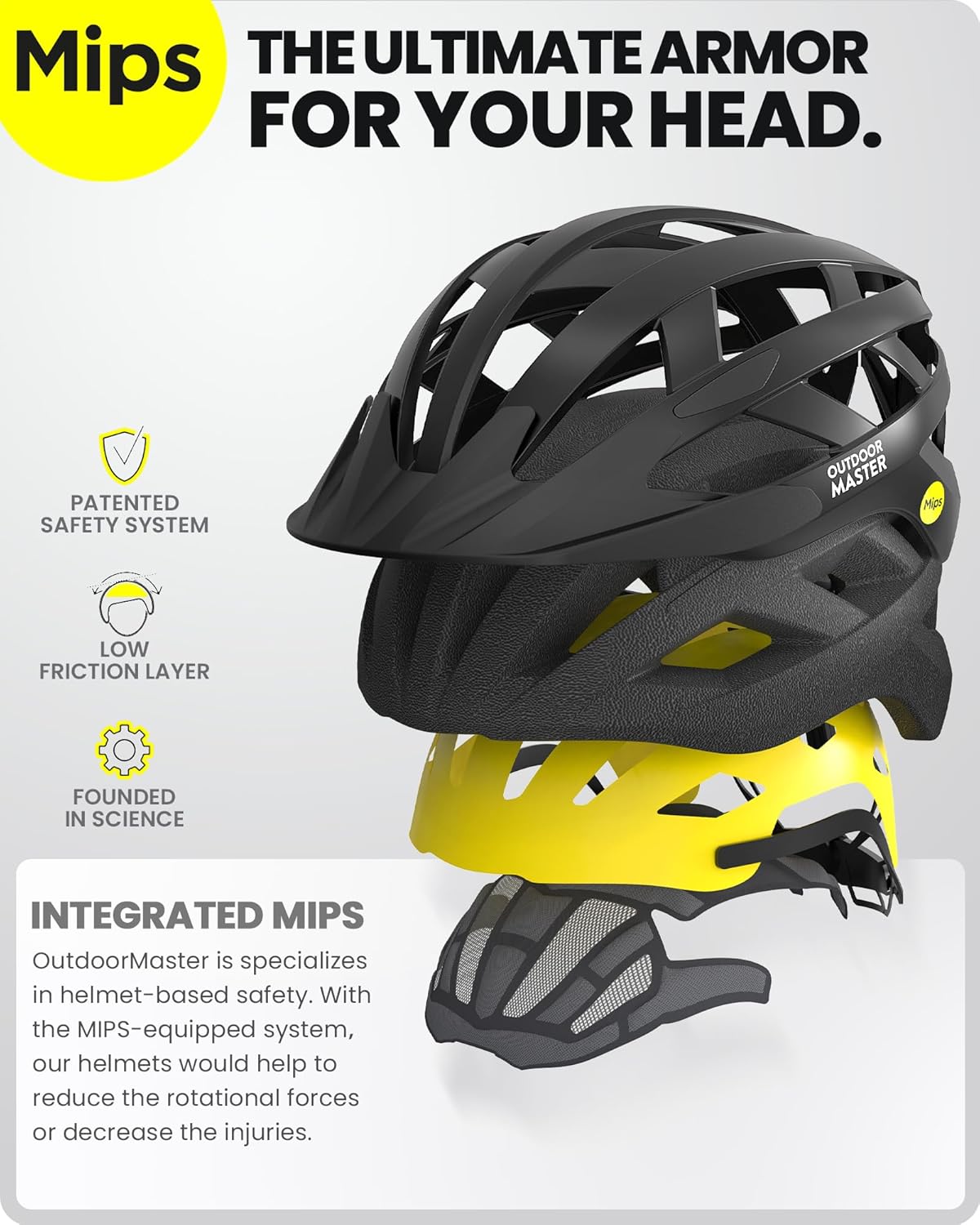OutdoorMaster Gem MIPS Cycling Helmet - Ventilated Design with Two Removable Liners | Youth & Adult Sizes