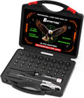 Upgraded Bore Sight Laser by [Brand Name] - Rechargeable Green/Red Laser with 32 Adapter Kit | Fits .17 to 12GA Calibers