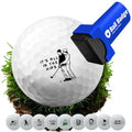 Ball Badge Golf Ball Stamp (The Happy Series), Golf Ball Marker, Reusable Golf Ball Marking Tool to Identify Golf Balls, Golf Accessories & Gifts for Men, Women, and Golf Lovers (It's All In The Hips)