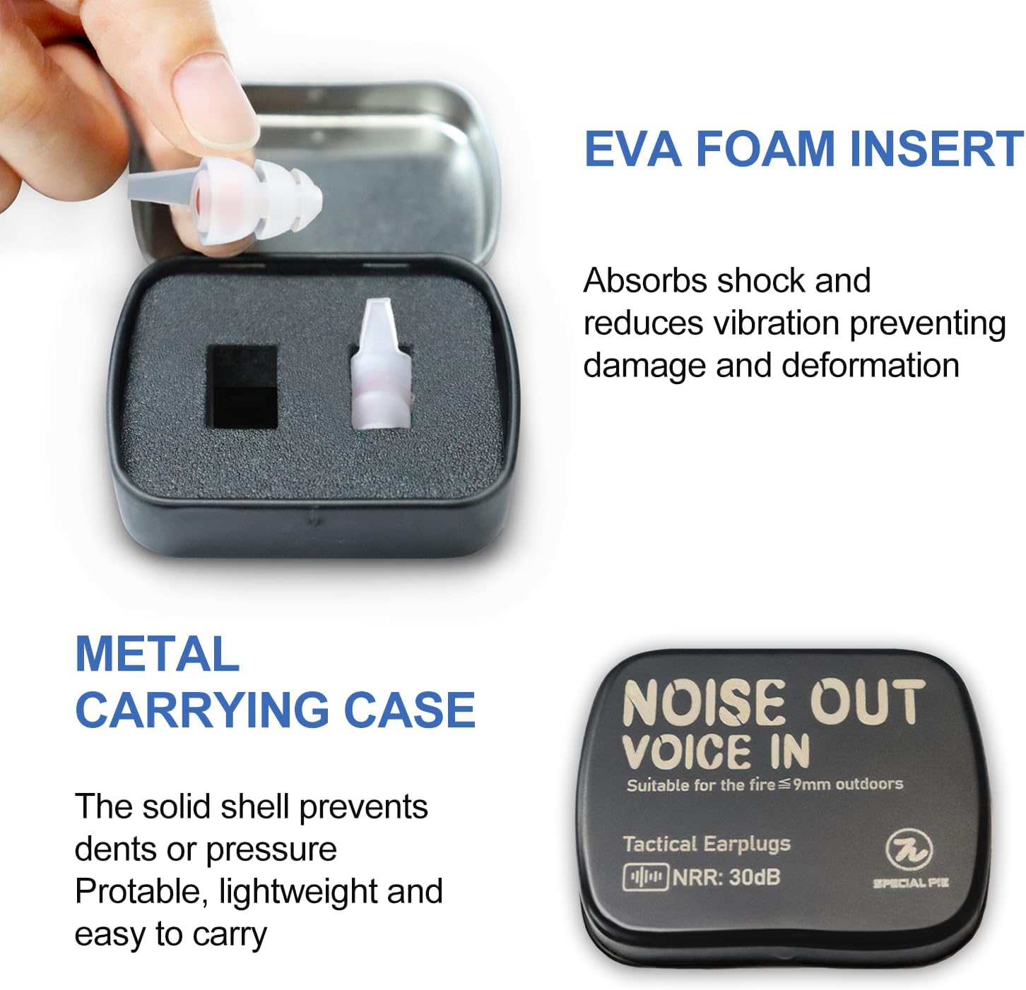 Regine Switzerland Shooting Ear Plugs - 30 dB NRR Impulse Noise Reduction | Reusable Silicone for Outdoor Shooting & Hunting