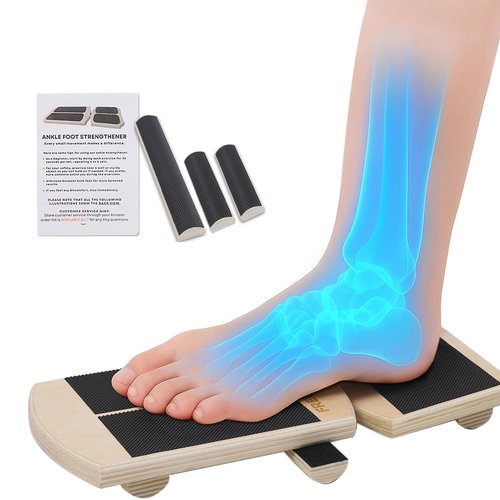Addxuyrt Side Kick Ankle Balance Board - Adjustable Non-Slip Design with Stability Bars for Foot Strength Training & Home Gym Workouts