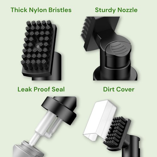 Elevate & Co Golf Brush & Towel Set - Anti-Leak Wet Cleaning Kit with Nylon-Bristle Brush, Easy Pump System, and Absorbent Towel - Golf Accessories for Clean Clubs & Better Performance