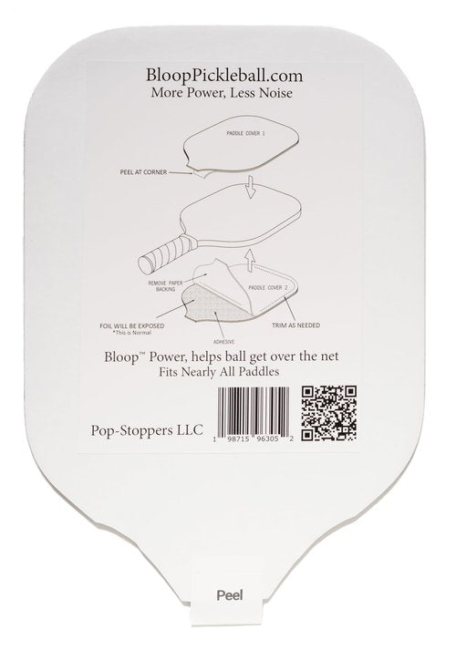 Bloop Paddle Cover Pickleball Paddle Pads, Greatly Reduce Annoying Pop of Ball Hitting Paddle