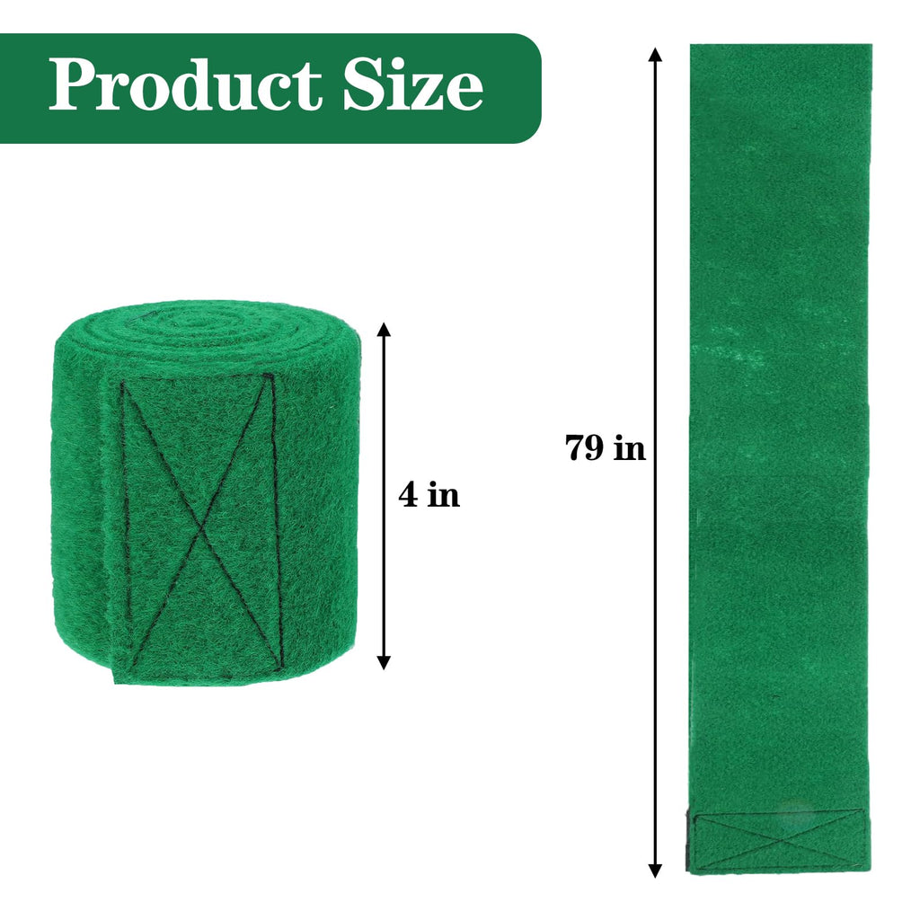 Tree Protectors for Slacklines 79" x 4" Tree Guards - 2 Piece Non-Slip Felt Wraps with Anti-Slip Guide Straps - Perfect Outdoor Tree Wear for Ziplines Hammocks Slackline Rope