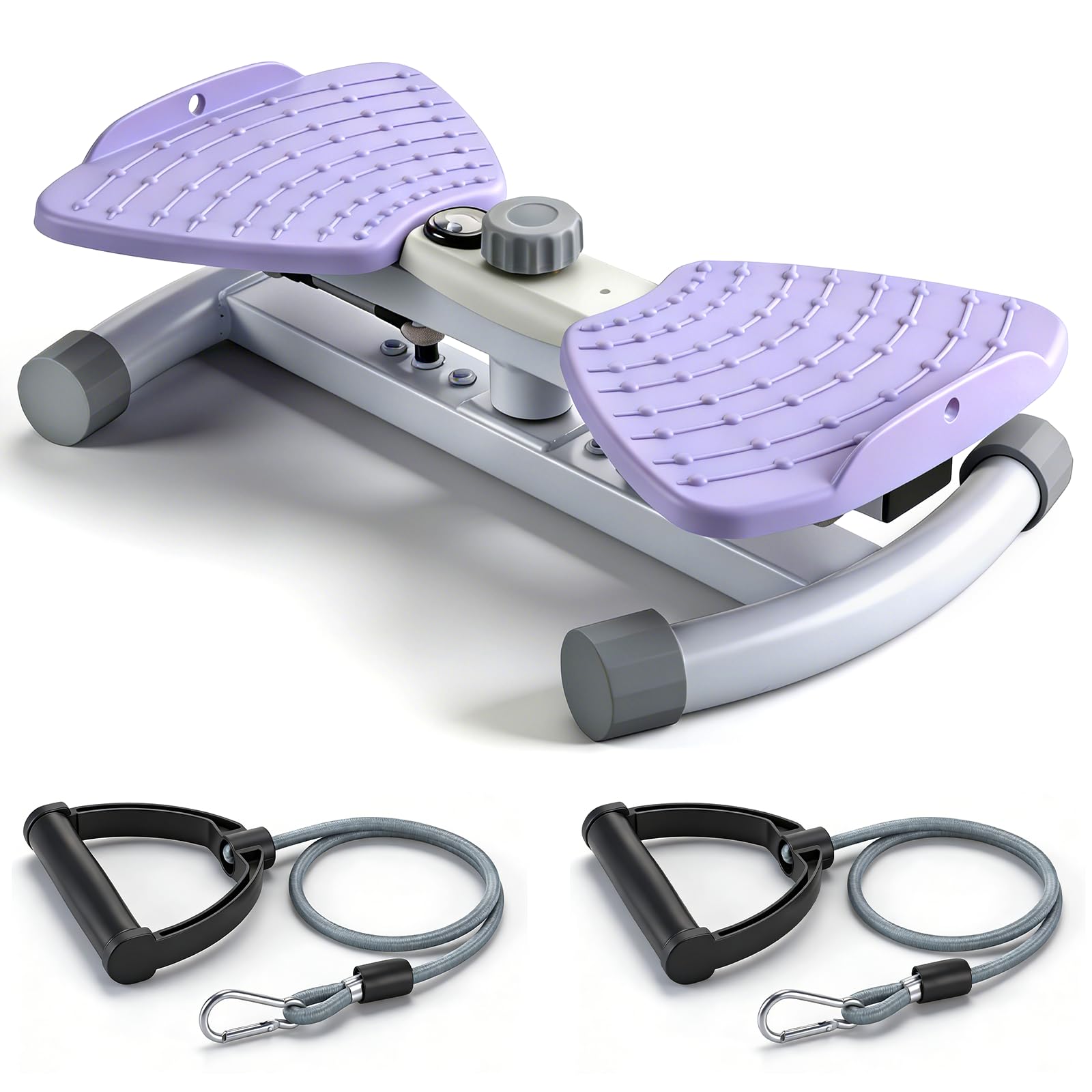 Reinforced Structure Waist Twister Machine Exercise, Ab Twist Board 440 lbs Weight Capacity for Slim Waist and Core, with Smart LED Digital Display Track Time, Reps, Calories for Women (Lavender)