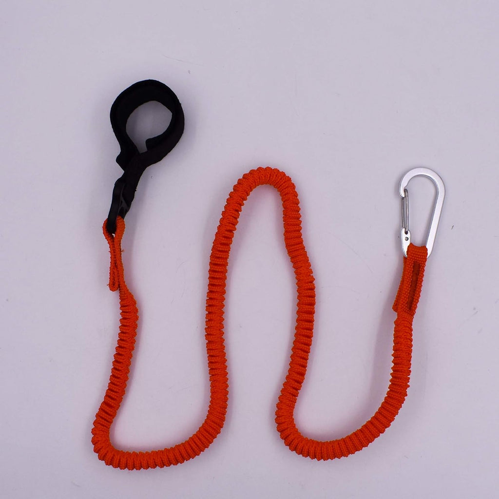 YYST Paddle Leash Holder Tool - Durable Orange Lanyard for Secure Paddle Attachment