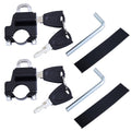 2X Motorcycle Helmet Security Lock Replacement Anti-Theft Fixed Multi-Function Lock Accessories with Key for Motorcycles Bicycles E-Bike