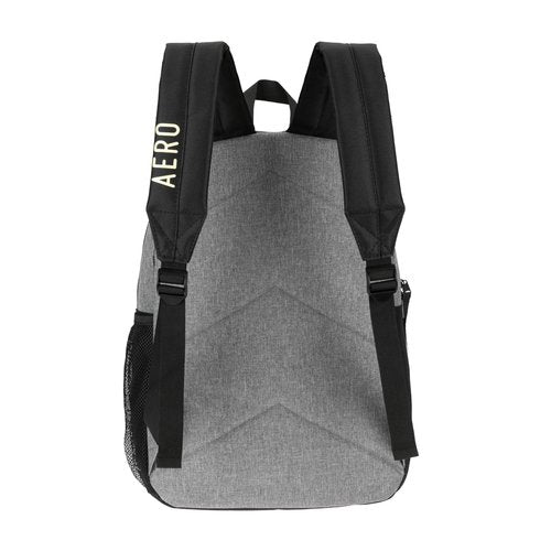 AEROPOSTALE Wellington Unisex Backpack - Aero Mens and Womens Bag for Everyday Use (Black/Grey)