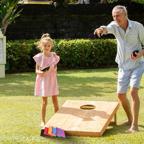 Bean Bags - 10 Pcs Nylon Tossing Bags for Cornhole Games | Perfect for Classroom & Backyard Fun