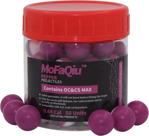 **OCandCS MAX 68 Cal Pepper Balls - Fracture Groove Design for Enhanced Durability | Increased Diffusion Radius**
