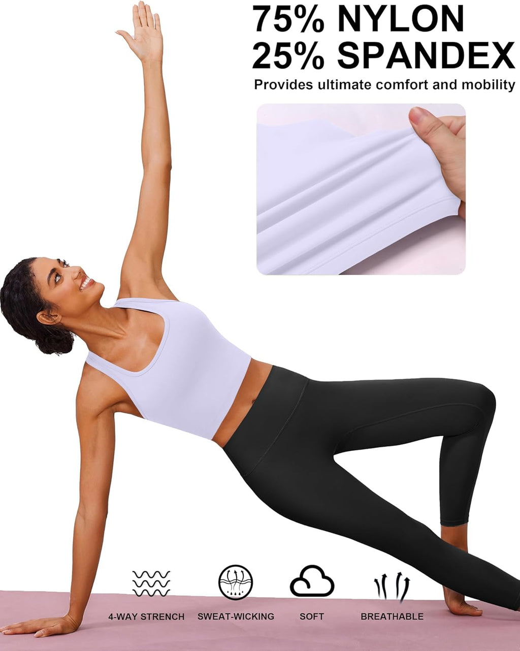 PINSPARK Sports Bra - Longline Racerback Design for Women | Padded Yoga Workout Top