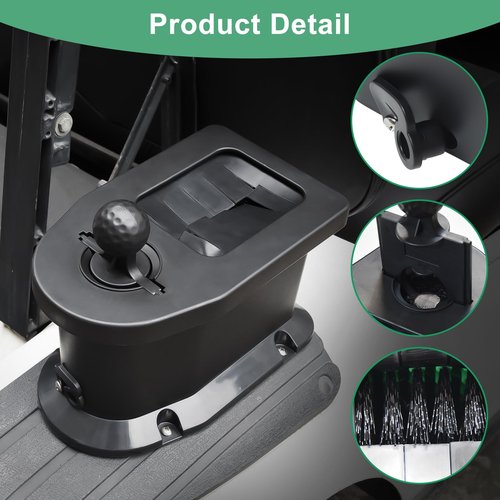 Shu-Ran Golf Cart Ball Washer and Club Cleaner Kit with Golf Towel for EZGO, Club Car, Yamaha, Advanced EV, Star EV, Universal & Detachable