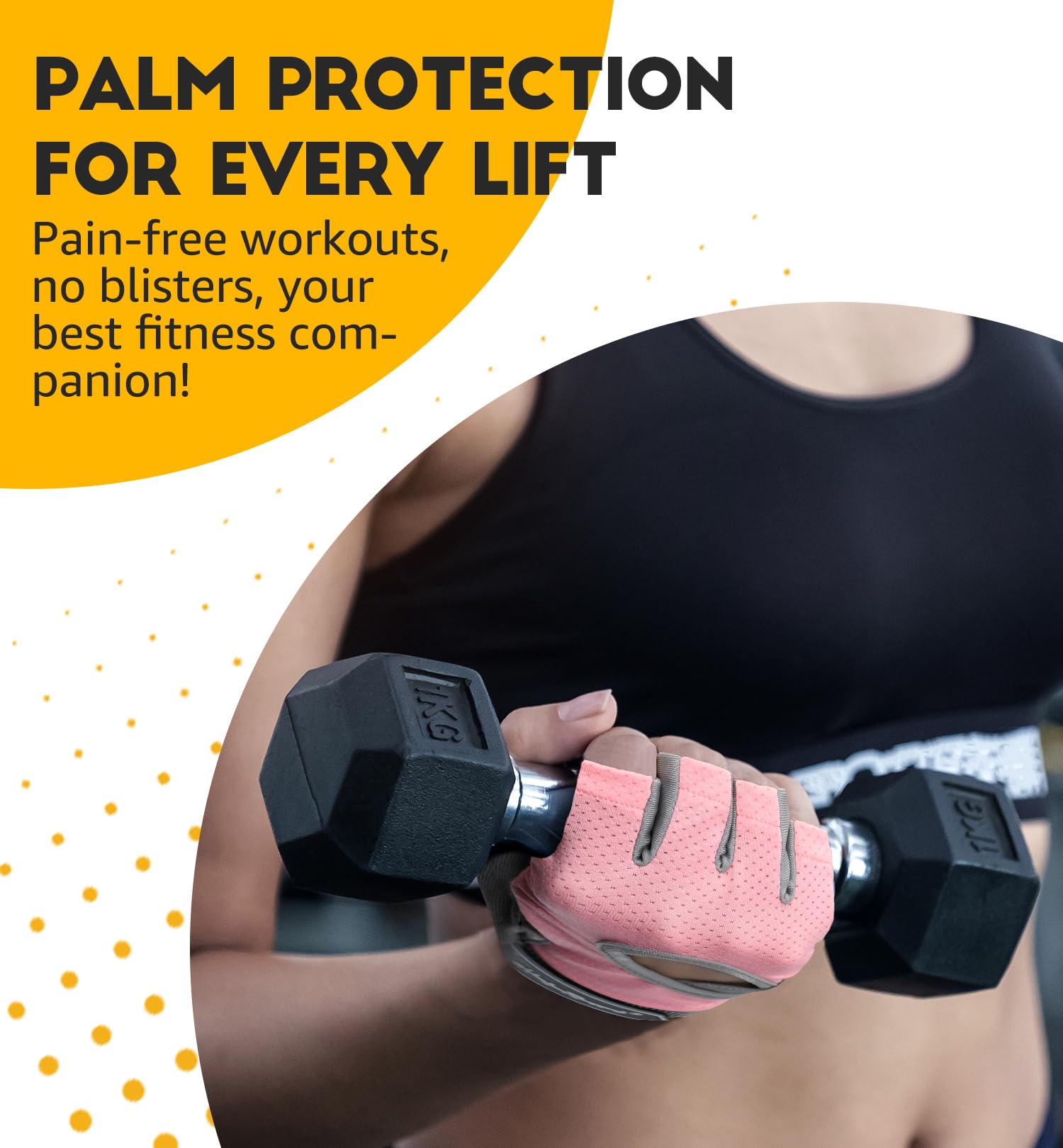 HiRui Workout Gloves for Men Women Kids, Ventilated Exercise Gloves Cycling Gloves with Full Palm Silicone Padding for Fitness Tennis Weightlifting Gym Training (Pink, S)