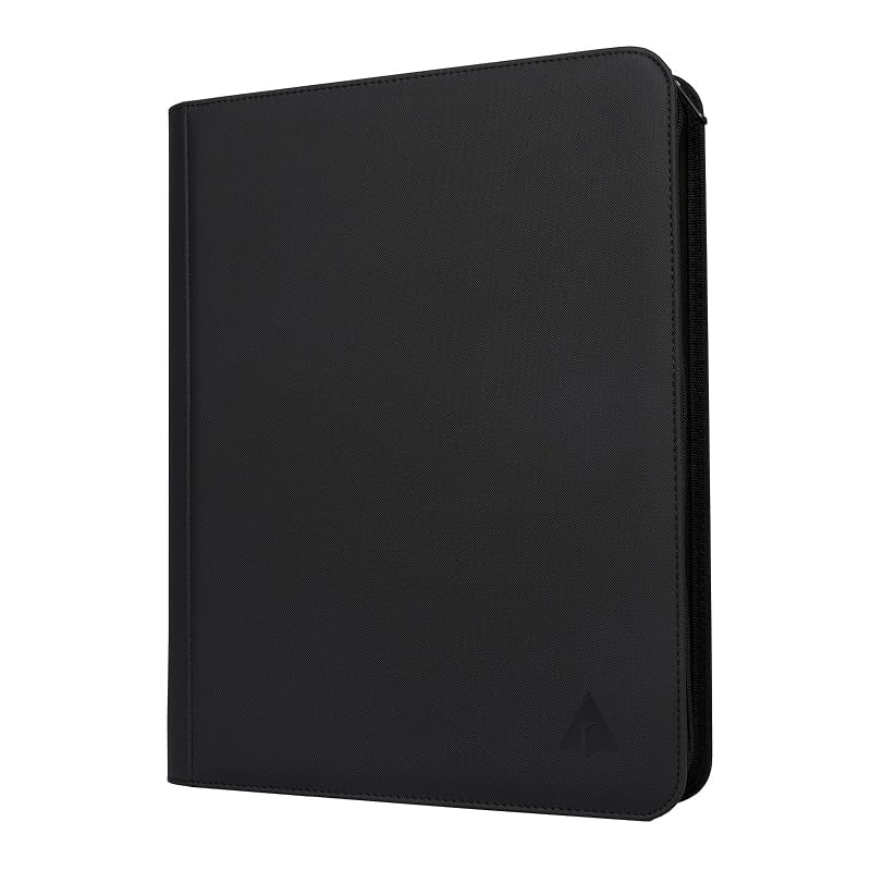 Top Loader Binder for Cards - 432 Card Capacity, 9-Pocket Pages, Black Variation: Black+9-Pocket