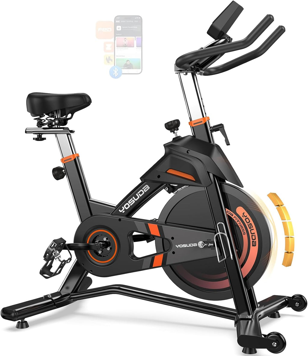 YOSUDA PRO Magnetic Exercise Bike - 350 lbs Weight Capacity | Silent Indoor Cycling with Comfortable Seat Cushion