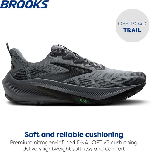 Brooks Men's Ghost Trail Running Shoes - Versatile Off-Road Footwear for Rugged Terrain