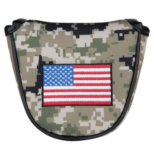 1pc USA Stars and Stripes Camouflage Golf Club Mallet Putter Head Cover