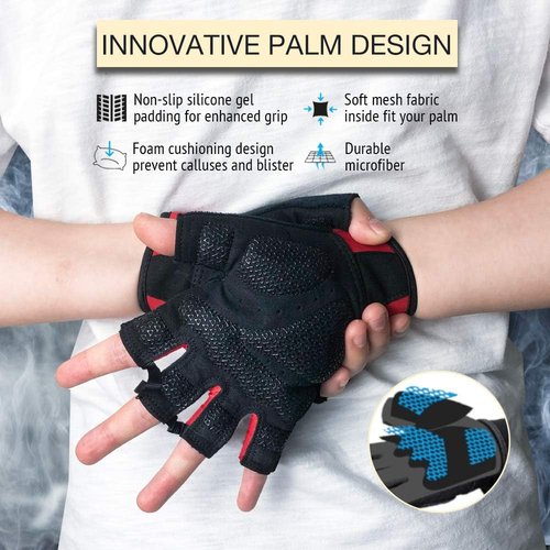 ATERCEL Workout Gloves - Breathable Exercise Gloves for Weight Lifting & Cycling | Unisex Fit