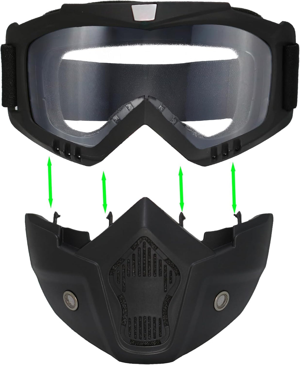 Skiennix Paintball Mask - Anti-Fog Full Face Tactical Goggles | Removable Face Mask for Men & Women