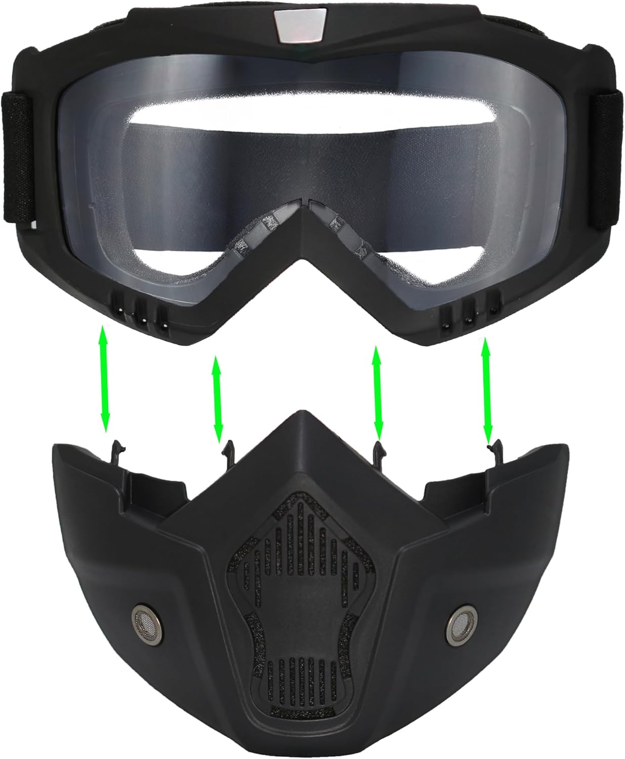 Skiennix Paintball Mask - Anti-Fog Full Face Tactical Goggles | Removable Face Mask for Men & Women
