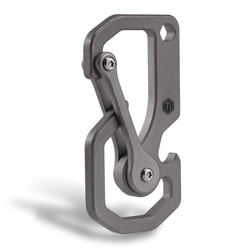 KeyUnity Titanium Carabiner Keychain Tool, 3 Functions in 1 Multitool for Everyday Carry (KU06)