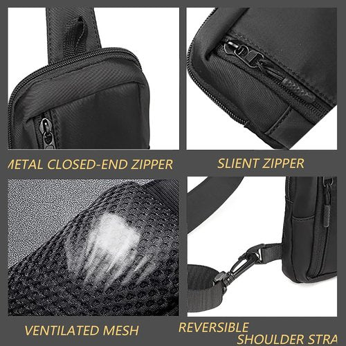 GORELAX Small Crossbody Sling Bag Compact Chest Pack for Men Women EDC Phone Purse Running Hiking Travel