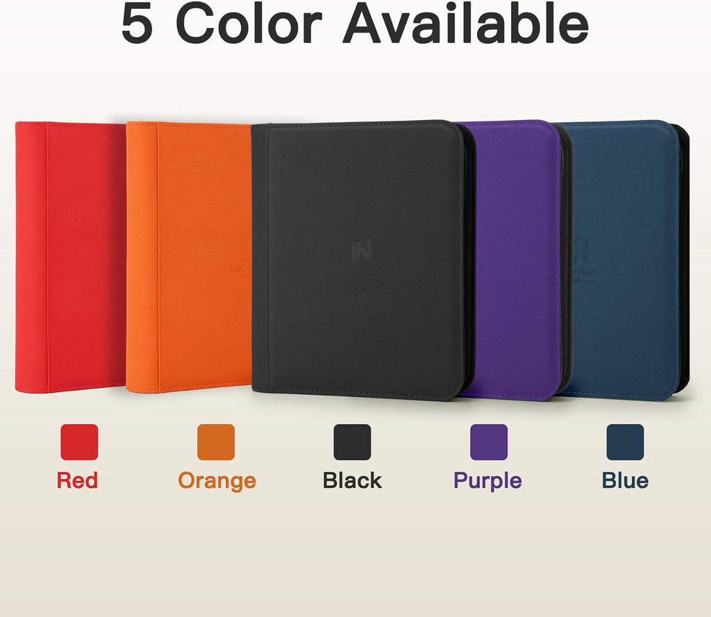 Skiennix Toploader Binder - 9 Pocket Card Album with 324 Slots for 3" x 4" Trading & Sports Cards | Black