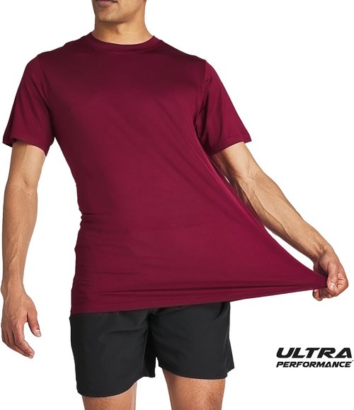 Men’s Workout Short Sleeve Athletic Gym T-Shirts 3 Pack Mens Dry Fit Running Shirt Moisture Wicking Active Crew Tees for Men