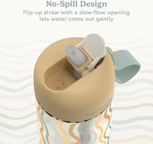 Bentgo Kids Water Bottle - Leak-Proof Tritan 15 oz. Cup with Safe-Sip Straw | Whimsy & Wonder Collection for Ages 3+