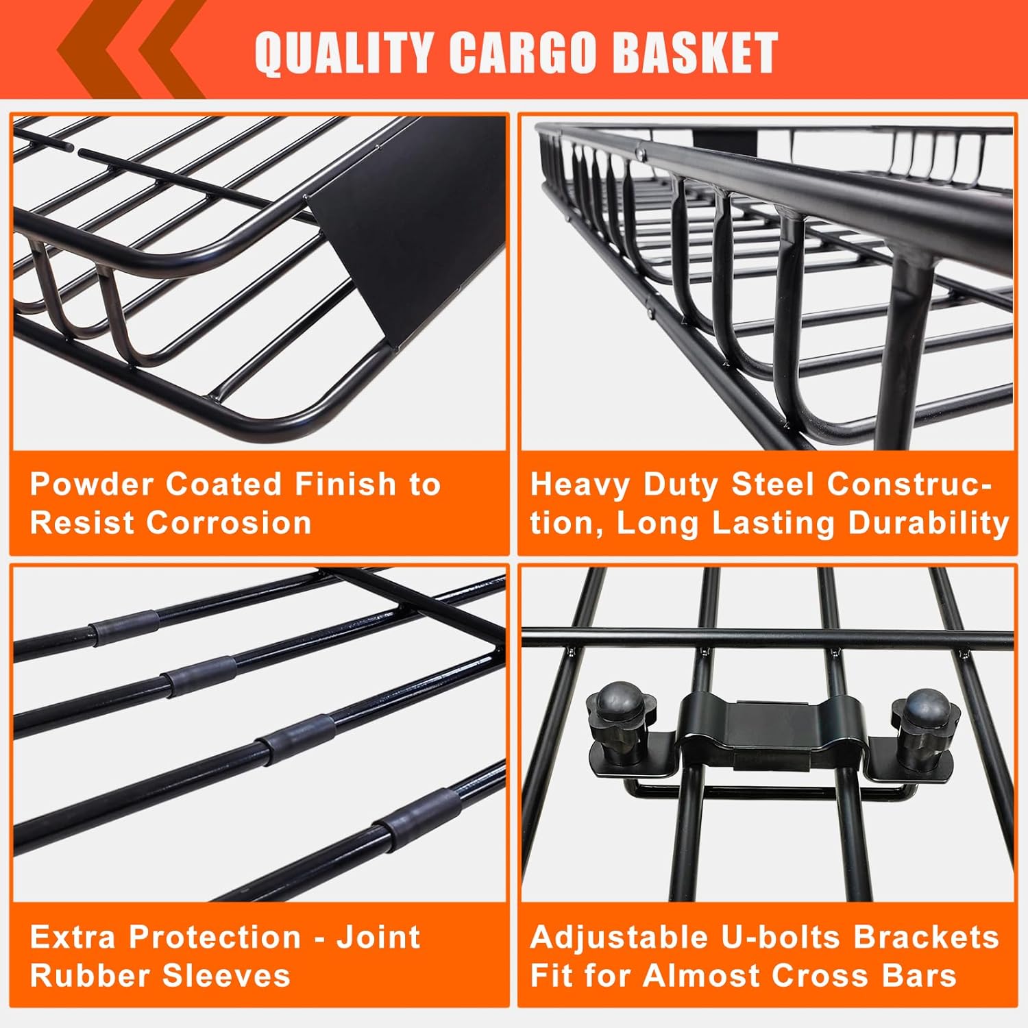 Skiennix Roof Rack Carrier Basket - Waterproof Cargo Bag 20 Cu Ft | Universal Fit, 200 Lbs Capacity
