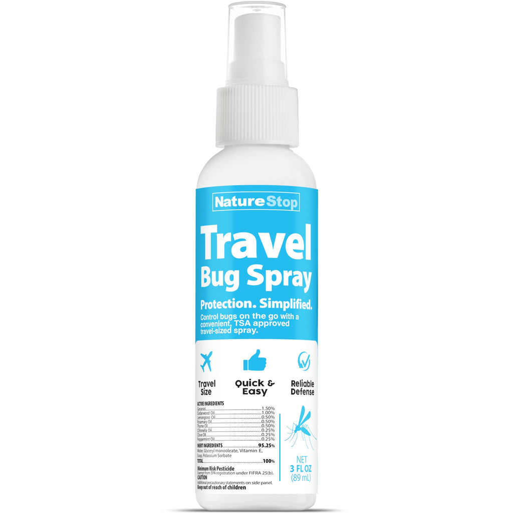 NatureStop Travel Bug Spray – On-the-Go Insect Repellent for Outdoor Use, 3 oz (89mL)