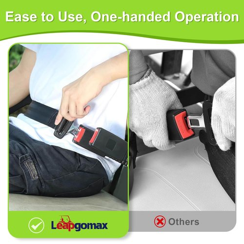 LEAPGOMAX Retractable 61" DOT Seatbelts, Universal 2 Point Adjustable Seat Belts for Golf Carts EZGO, Yamaha, Club Car, ICON, Star, Zone Golf Carts, Go Kart, Forklift (2 Set)
