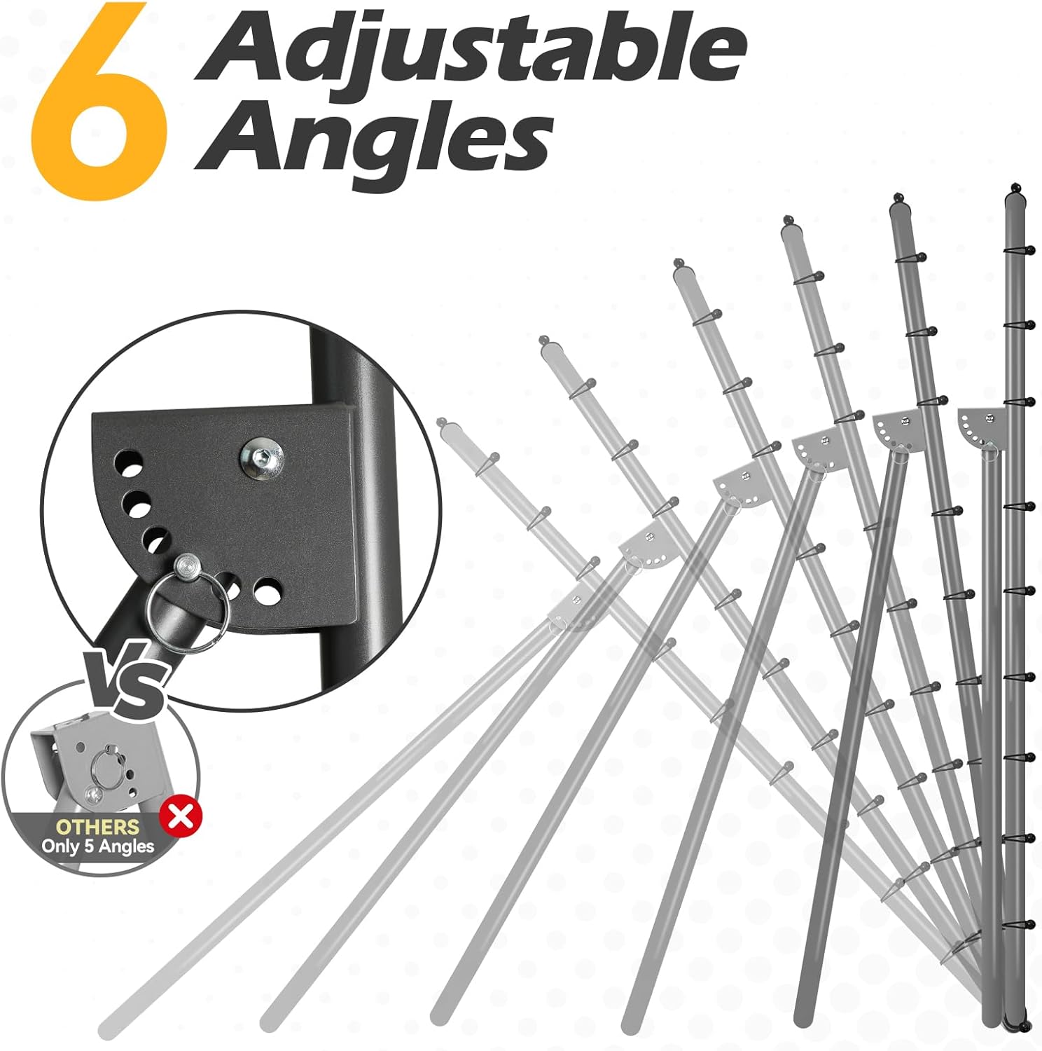 Skiennix Volleyball Rebounder Net - 6-Angle Adjustable 7x4ft Training Equipment for Bumping & Spiking