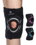 ABYON Knee Brace - Adjustable Support for Meniscus Tear, ACL & Arthritis - Neoprene Wrap with Dual Spring Stabilizers & Gel Pad for Pain Relief