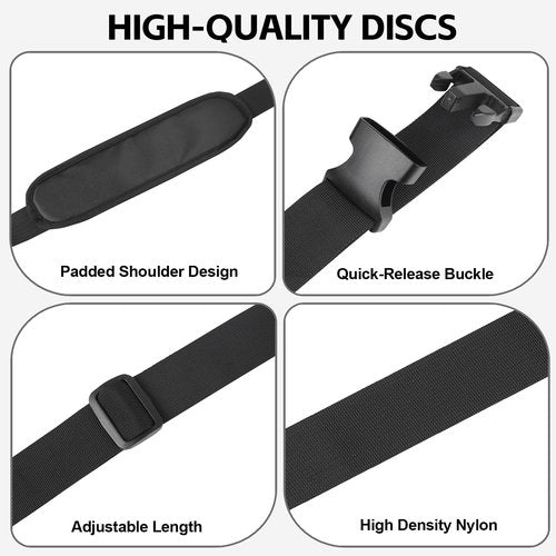 Archerest 2 Pack Kick Scooter Straps, Adjustable Carrying Strap with Extra-Thick Anti-Slip Shoulder Pad, Compatible with Segway es1/es2/es2 Pro/es4/f30/f40/e8/e10/c10/e22/e25/max Mijia M365 (Black)