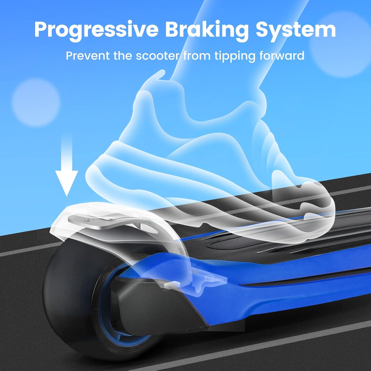 TONBUX Kids Scooter - Adjustable 4 Heights, Light-Up 3-Wheel Design | Shock Absorption & Balance Training for Ages 3-12